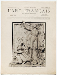 antique print from l'art francaise